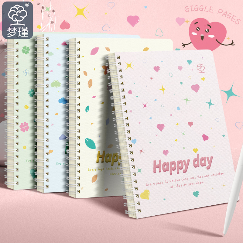 Meng Jin lindo cuaderno de notas bobina de flip side cuaderno grueso a5 cuaderno de notas de alto valor de la cara cuaderno de diario de estudiantes