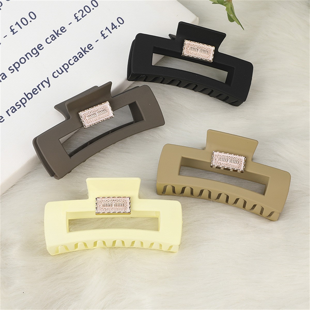 Multi-Color Hair Clip for Girls on the Back of the Head Large Shark Clip 2024 New High-End Fashion Elegant Hair Accessories