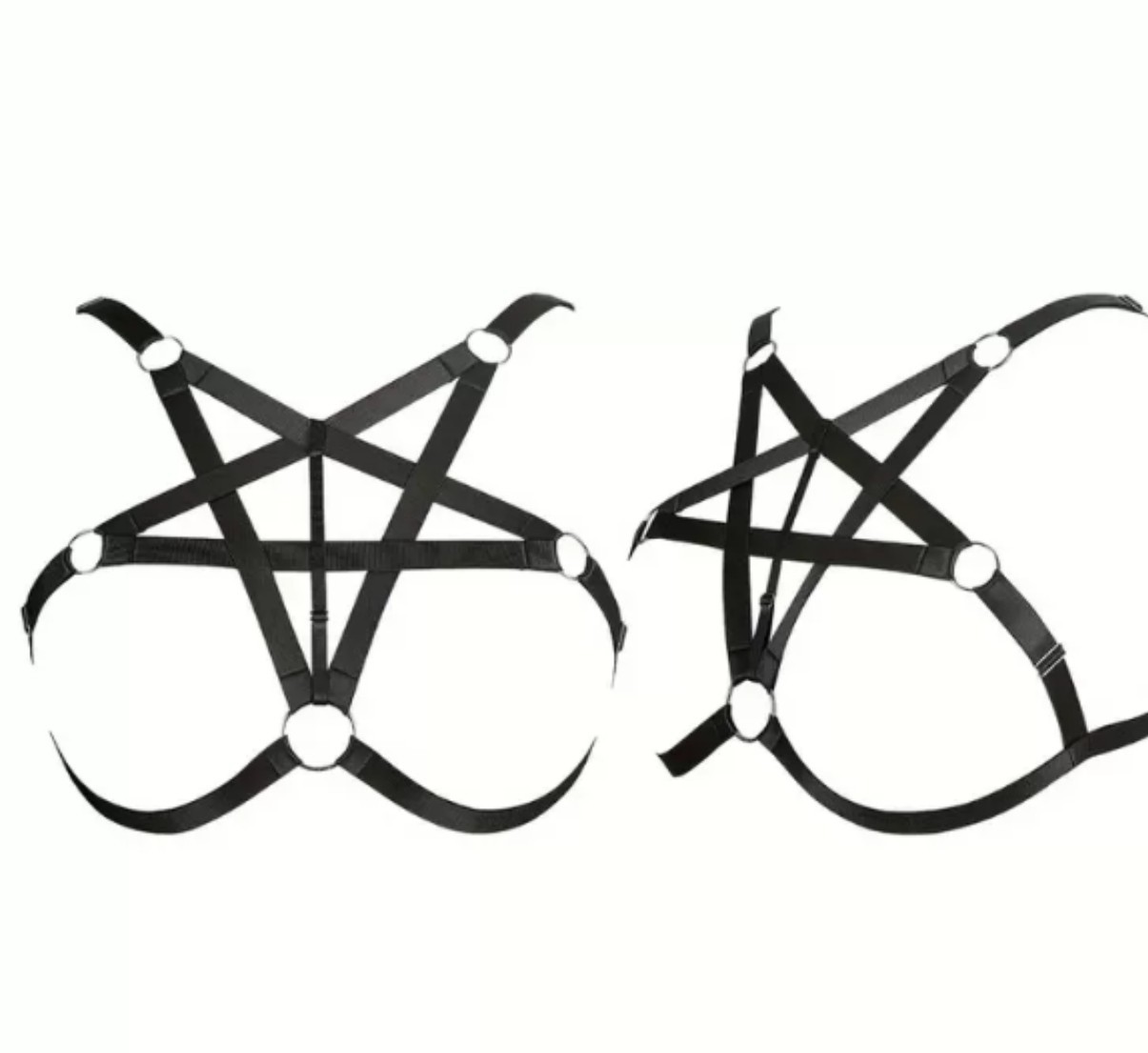 Estilo gótico elástico tendencia de cinco estrellas moda cadena de cintura joyería punk hip-hop moda cinturón corsé faja