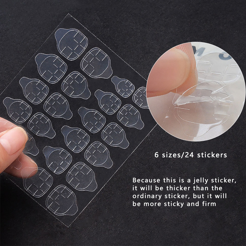 6 Pieces of Wear Armor Double-Sided Jelly Glue Nail Sticker Nail Patch Wear Manicure Wearable Women's Nail Finished 6 Pieces of Wear Armor Double-Sided Jelly Glue Nail Sticker Nail Patch Wear Manicure Wearable Women's Nail Finished