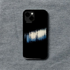 暗黑倒影ins菲林軟殼適用蘋果15promax手機殼14pro/13pro/12/硬殼