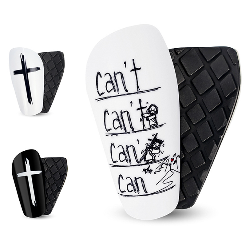 Professional Football Shin Guards, Ultra-Light and Ultra-Thin Protective Pads, Cross-Shaped Adult Shin Guards, Insert-Type Printed Shin Guards