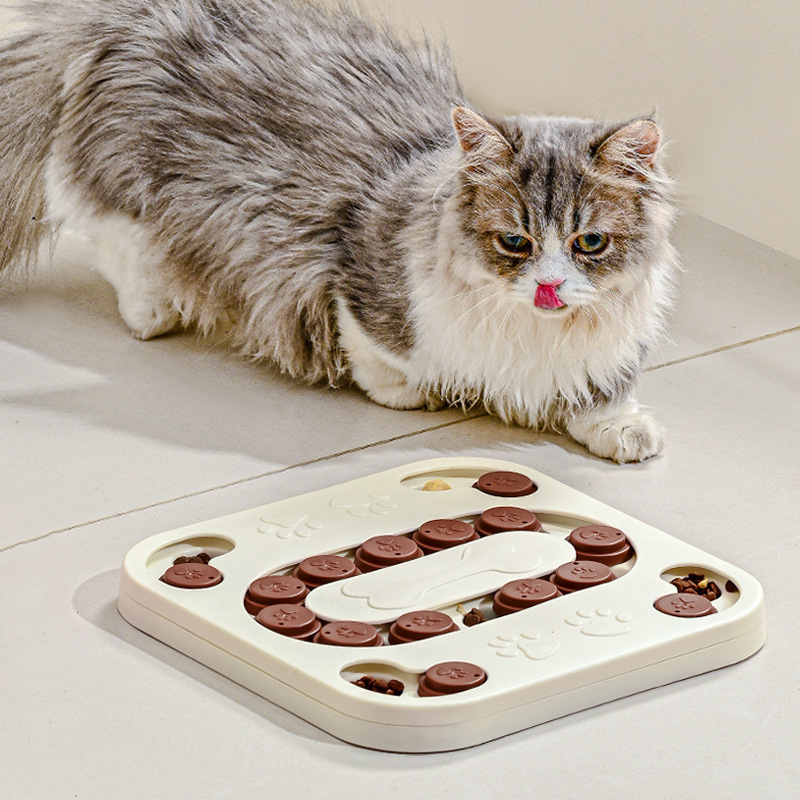 Pet Dog Snacks Educational Toys Leakage Food Plate Resistance Food Bowl Improve IQ Cat Bowl Dog Bowl Slow Food Basin Relieving Snubby Artifact