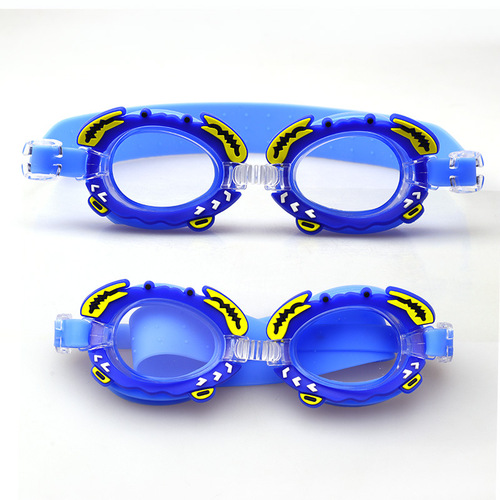 Manufacturer's new cute waterproof and anti-fog children's swimming goggles learning swimming goggles baby cartoon goggles with adjustable straps
