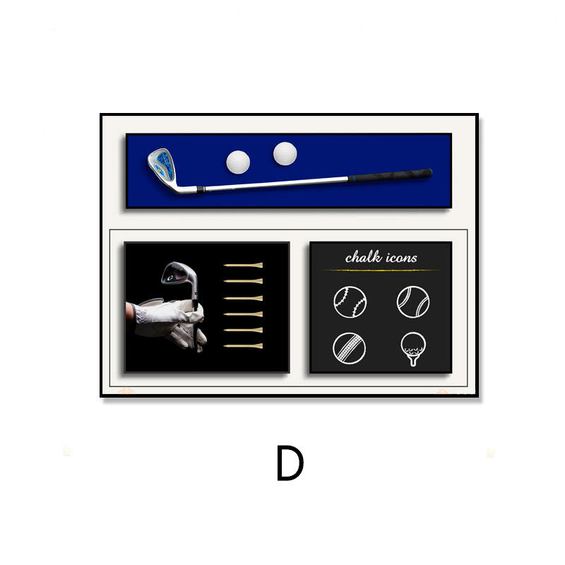 Golf colgando pintura sala de estar pintura decorativa sofá fondo pared pintura pasillo mural club colgando pintura