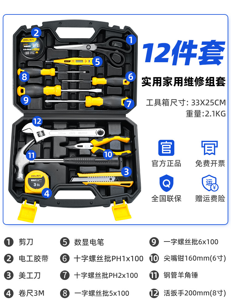 Electrician, Shiyong Repair kit - deli-comprehensive-set-daily-maintenance