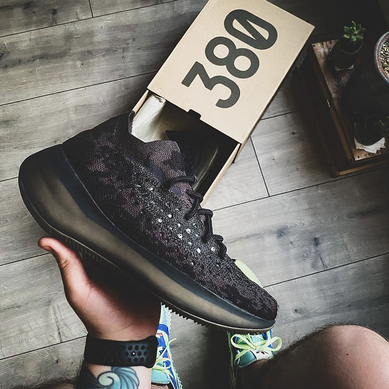 Putian Pure Original Coconut 380 White Luminous Men's Shoes Peach Powder Black Samurai Higher Than Poison Version