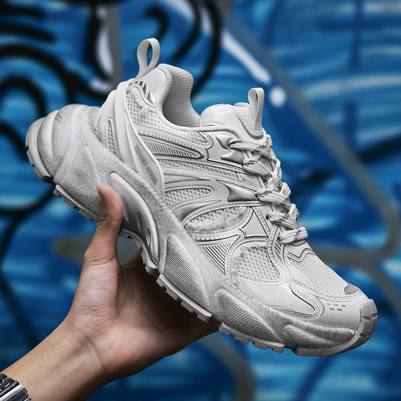 Light Luxury Dad Shoes For Men, Stylish And Cool, 8Cm Internal Height Increase, Thick-Soled Autumn Sports Casual Shoes,_vogvips.com