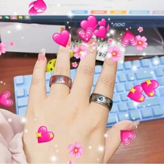 時尚風潮黑桃 紅桃A不鏽鋼戒指環時來運轉撲克牌情侶對戒指手飾品