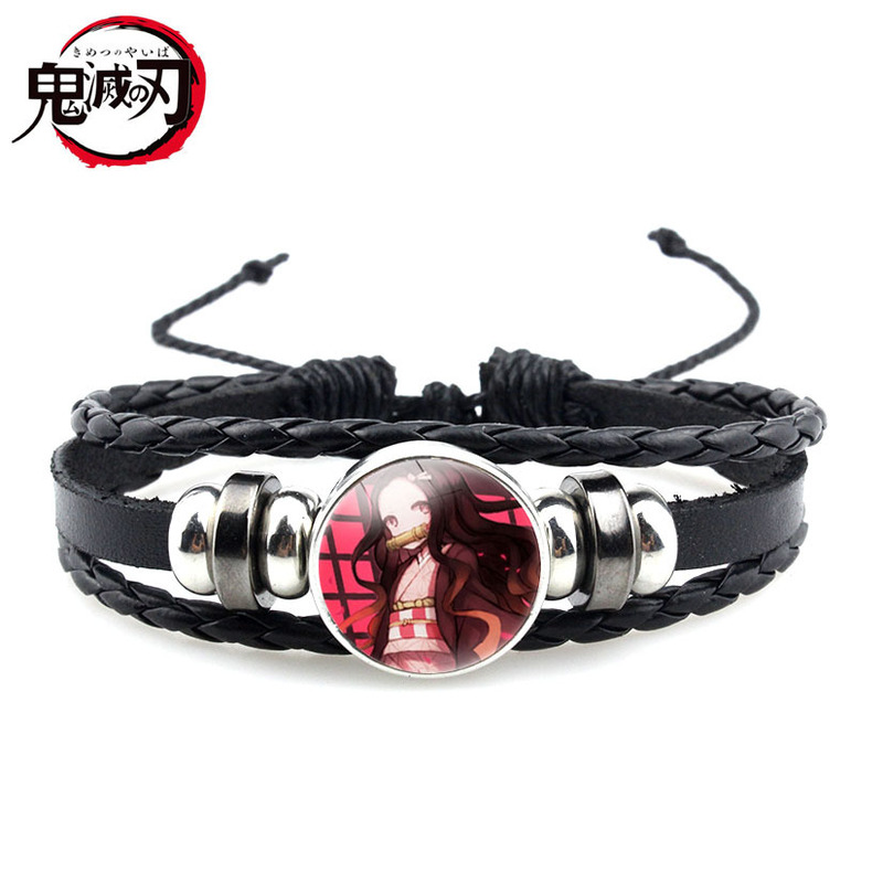 Japanese anime Ghost time jewel cowhide multi-layer bracelet foreign trade handmade jewelry spot small wholesale