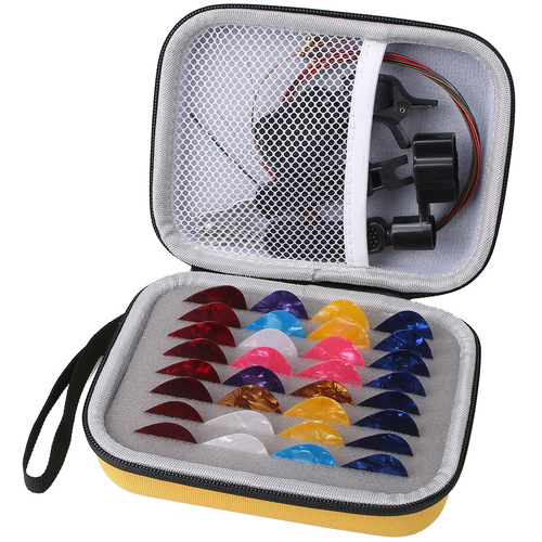 Wholesale boxed guitar pick bag EVA guitar pick box Boxed guitar accessories portable pick storage bag