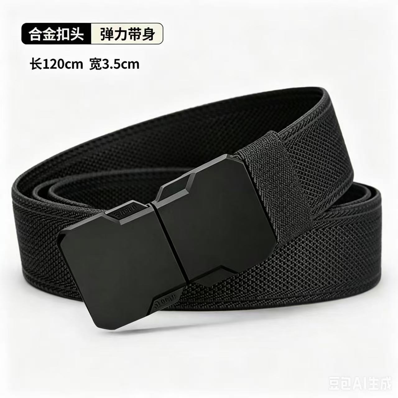 Travel woven breathable elastic adjustable tactics casual belt