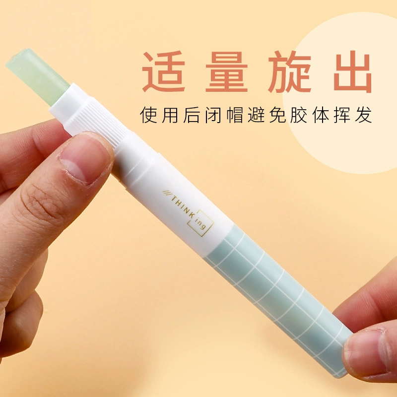 Deli Pencoule Solid Plastic Children Handmade Solid Glossial Color Color Color Plastic Block High -Sham Pentered Pen Stationer Wholesale