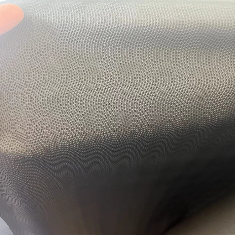 工厂做货PU皮革导电手套革握把革波浪地球纹压花防滑手套止滑护具