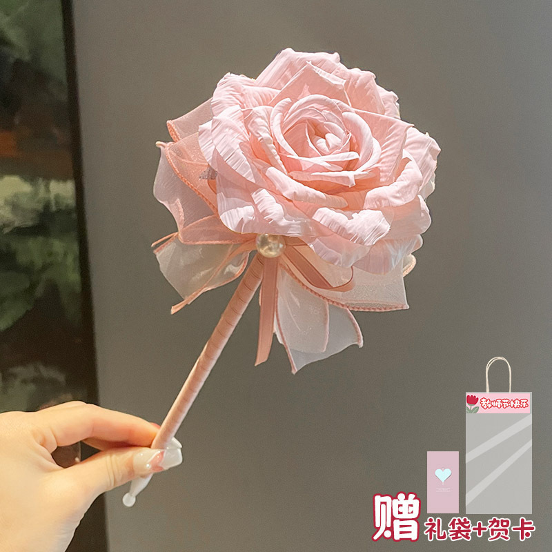 教师节送女老师实用礼物圆珠笔高档花束礼物高颜值玫瑰花签字笔|undefined
