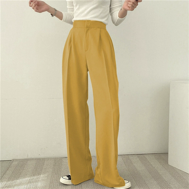Autumn women's suit set, fitted blazer & trousers, tailored high-quality seasonal style