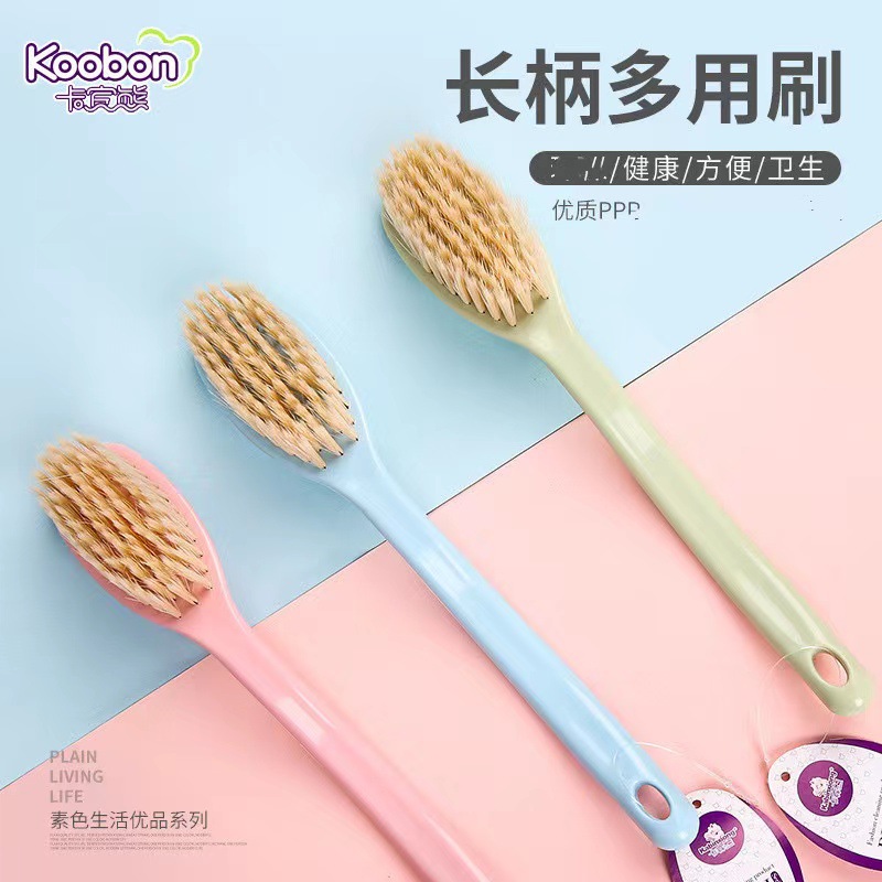 Carbine Bear 968 Long Handle Cleaning Soft Fur Shoe Brush Grinding Point Silk Soft Curved Handle Multi purpose Brush Macaron Color Multi functional Brush