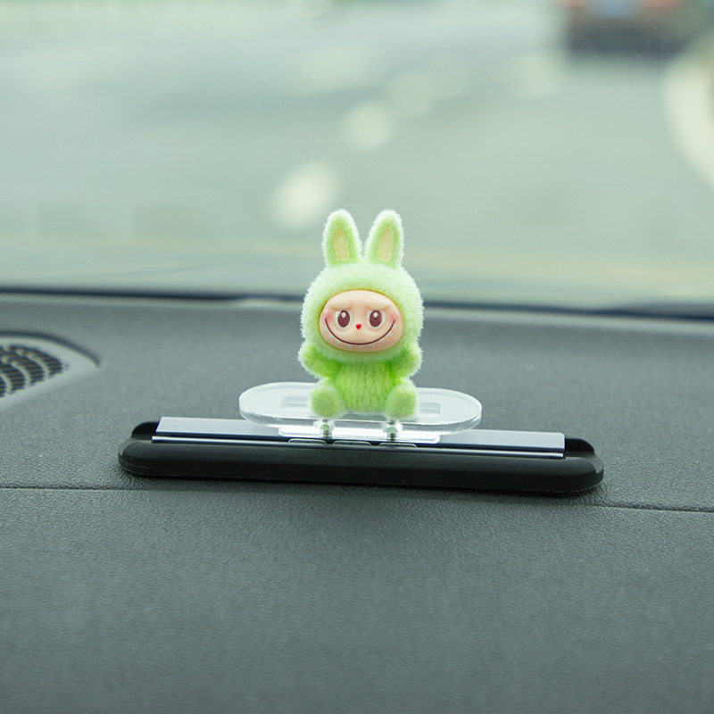 新しいラブブ車内スライド装飾品車のスクリーン装飾品ラブブ装飾品|undefined