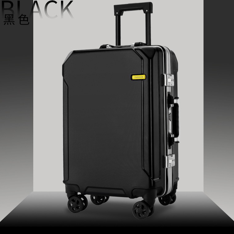 Fábrica al por mayor de equipaje duradero rueda universal hombres y mujeres marco de aluminio trolley contraseña maleta de gran capacidad