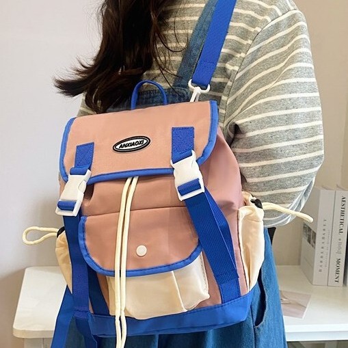 Fresh 2025 New Japanese College Style Color Contrast Mini Cute Color Contrast Backpack Trendy Fashionable Small Backpack Fresh 2025 New Japanese College Style Color Contrast Mini Cute Color Contrast Backpack Trendy Fashionable Small Backpack