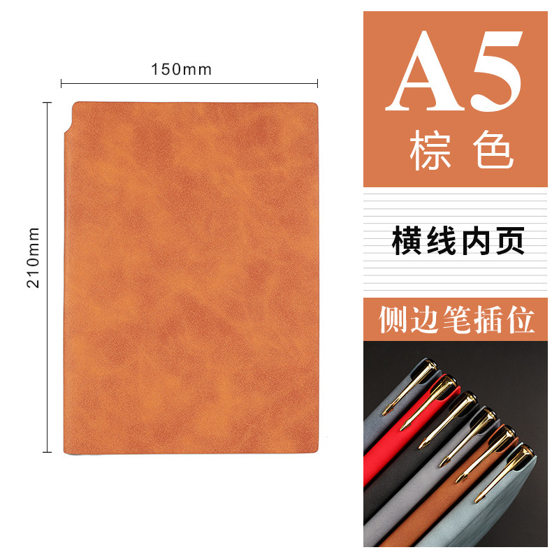 A5ノートはペンを持って柔らかい面を挿入します。|undefined