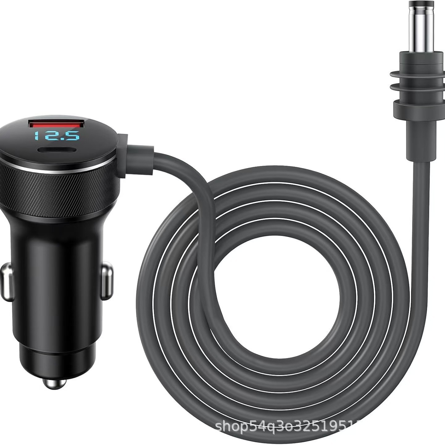 Cross-Border Hot-Selling Amazon Popular Car Cigarette Lighter 3m Waterproof Car Charging Source Line Dc Charger Manufacturer Wholesale