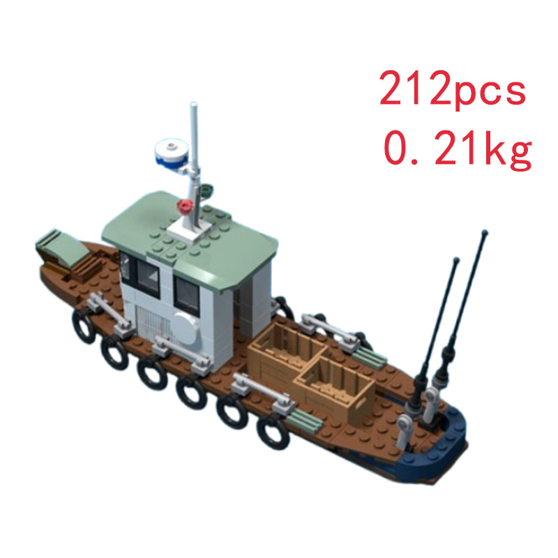 Modelo de barco para construir con bloques para decorar_voghion.com