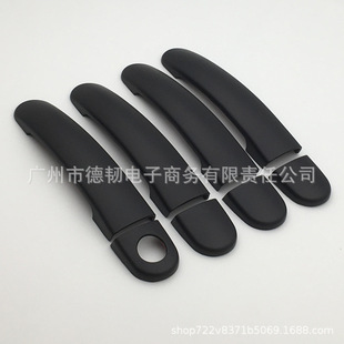 Suitable for new Santana/Polo/Sagitar/Tiguan matte black handle stickers black outer handle door handle decoration