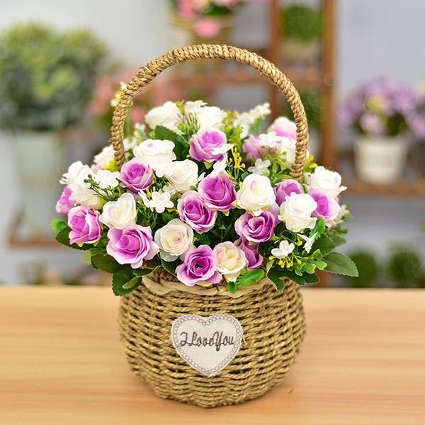 Purple rose + round