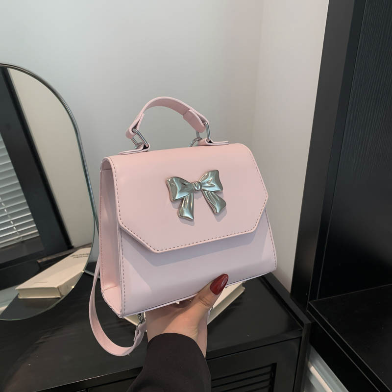 Women's Bags 2025 New Pure Color Texture Fashionable Flip Shoulder Crossbody Bag Summer Style Handheld Small Square Bag