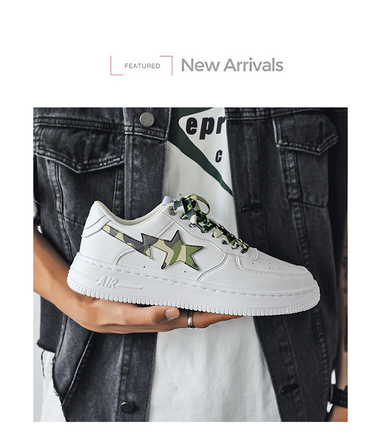 Herren Star Skateschuhe Modische Weiße Sneaker Für Den Alltag_voghion.com