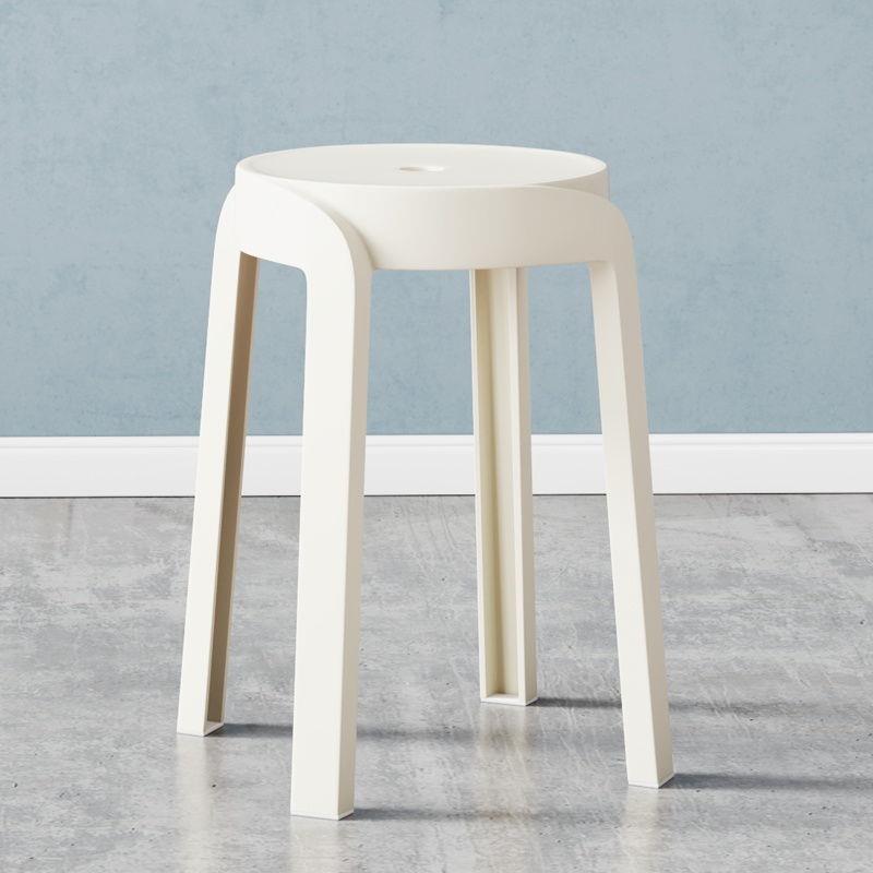 Taburetes de plástico gruesos taburetes redondos altos para el hogar apilables taburetes de mesa de comedor taburetes de respaldo sillas de molino de viento ciclón