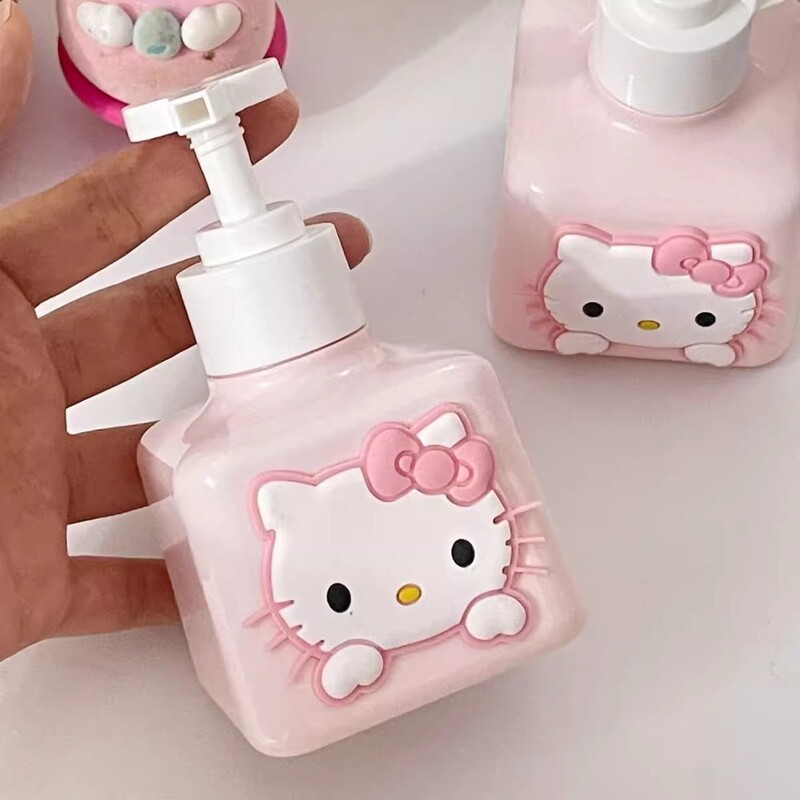 パンチキティボトル、かわいくて見栄えの良いプレス空ボトル、シャワージェルボトル、ローションボトル、家庭用手指消毒剤|undefined