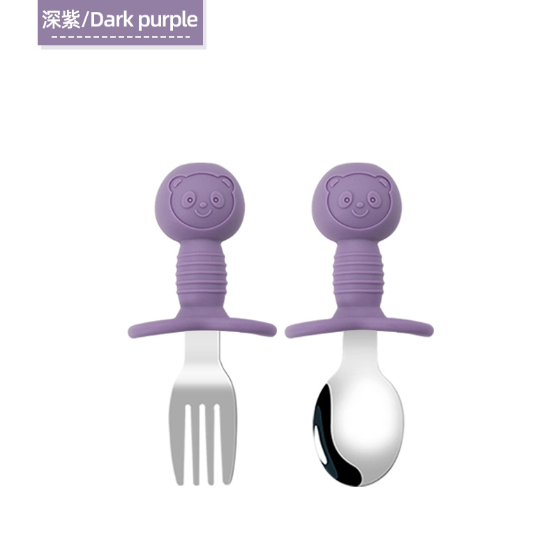 Vajilla para niños 316 tenedor y cuchara de acero inoxidable