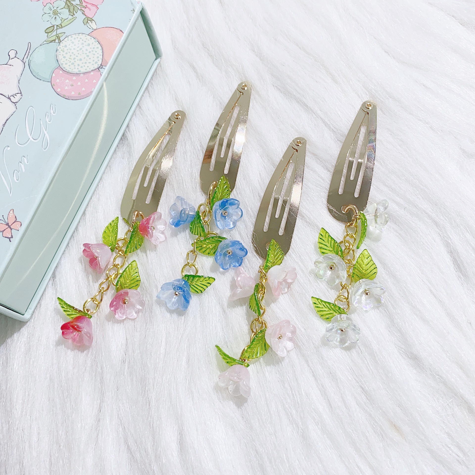 10g Weight Charm Hair Clips Hair Accessories Type 1 Piece Quantity Holiday, Street Occasion Alloy Material Flower Pattern All Seasons Season Women's Gender IG Style, Elegant Style IG Style Elegant Women's Flower Alloy Charm Hair Clips 4