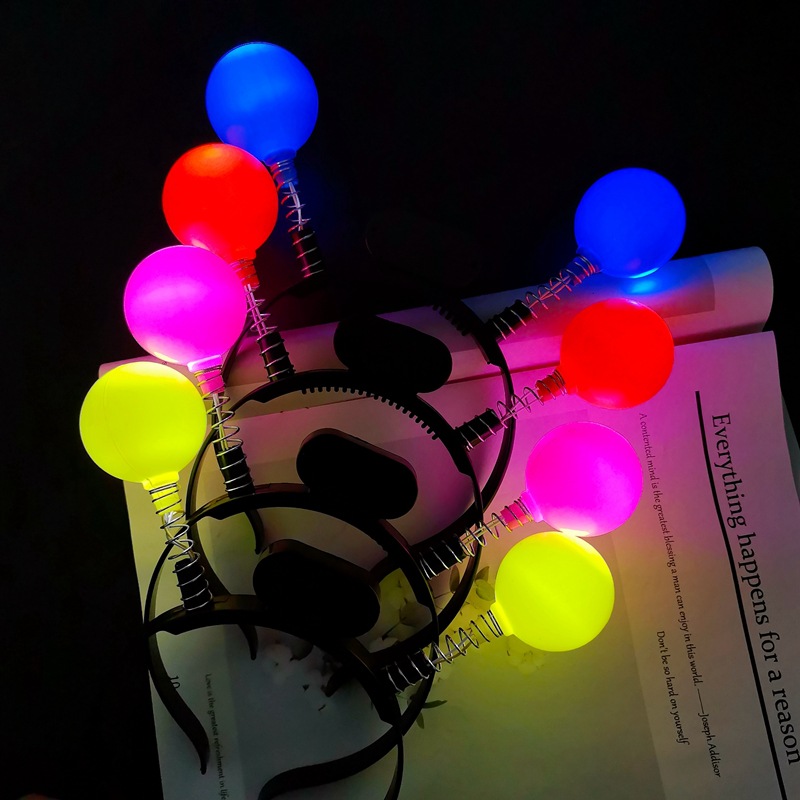 Barra de luz Concierto Estrella de cinco puntas Estrella brillante Diadema luminosa azul Barra de luz intermitente Accesorios de apoyo para la fiesta