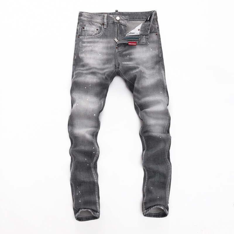 2024 Autumn/Winter Personalized Stretchy Washed Inkjet Skinny Nightclub Fashion Ripped Dsq2 Jeans Shunde Jun'An Trendy Brand 2024 Autumn/Winter Personalized Stretchy Washed Inkjet Skinny Nightclub Fashion Ripped Dsq2 Jeans Shunde Jun'An Trendy Brand
