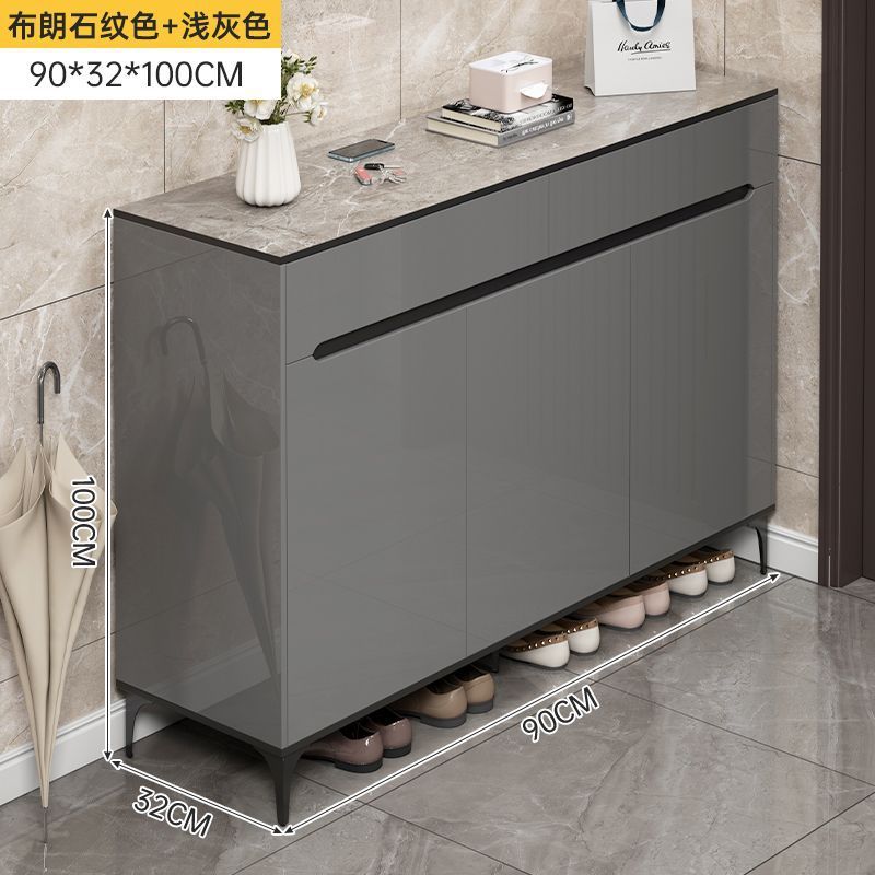 업그레이드 [새롭게 업그레이드되고 두꺼워진] 브라운 스톤 패턴 조리대 + 라이트 그레이 90cm-