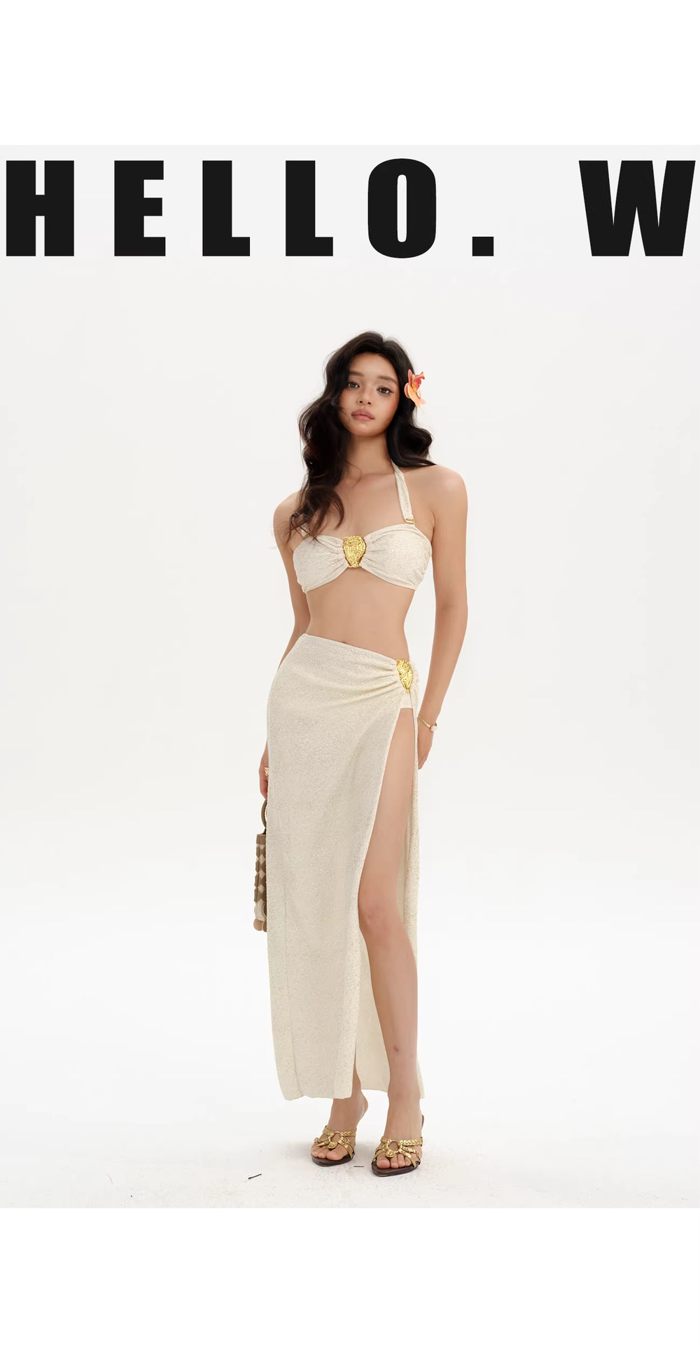 Bikini Set With Strapless Push-up Top And Swimwear For Women_voghion.com