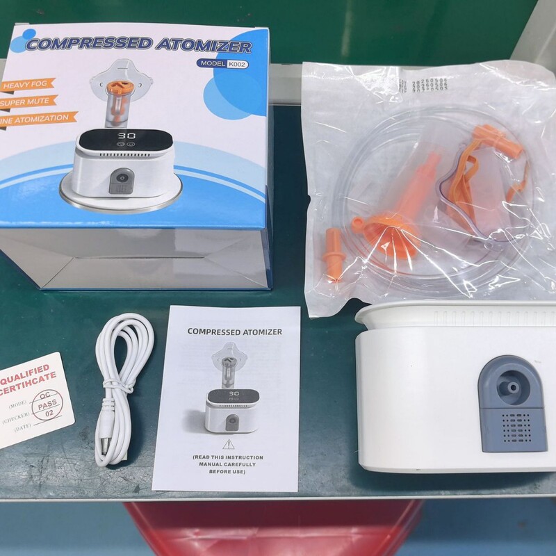 Cross-Border English Version of the New Rechargeable Compression Atomizer, Desktop Atomizer, High-End Rechargeable Atomizer