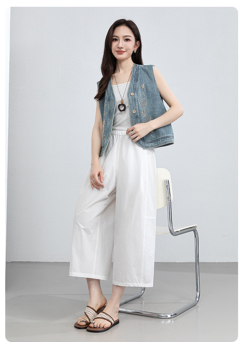 Quần jogger nam ống bong bóng dáng 7/8, chất liệu cotton thoáng khí, phong cách công sở dạo phố — màu xanh navy chi tiết 21