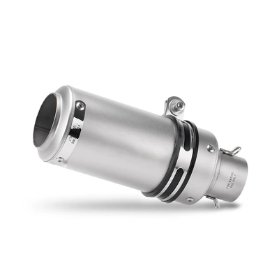 Motorcycle exhaust pipe Modified Exhaust Pipe Chunfeng - silver-strap-51mm