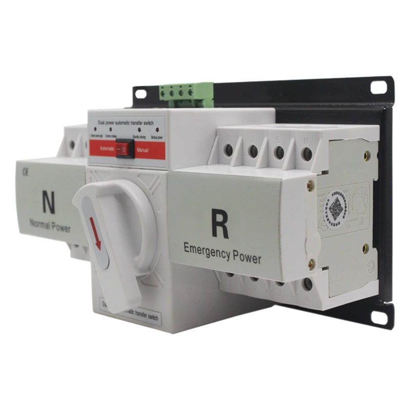 400V Micro-break CB мини двойной переключатель автоматического переключения мощности 4P63A автоматический переключатель переключения ATS английский