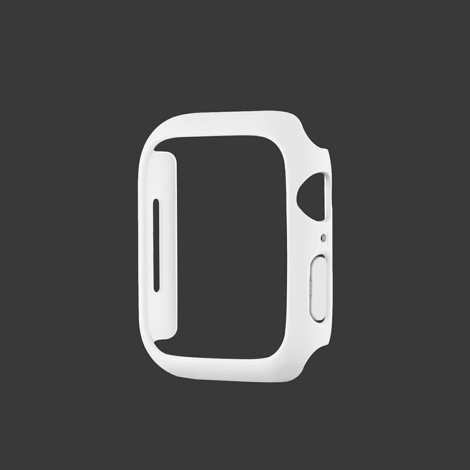 Adecuado para Apple Watch protector Shell medio paquete PC marco Apple Watch caso hueco iwatch cubierta protectora al por mayor