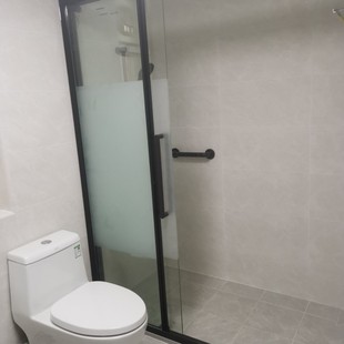 Factory wholesale minimalist borderless L-shaped shower room dry and wet separation bathroom double sliding door tempered glass shower shower