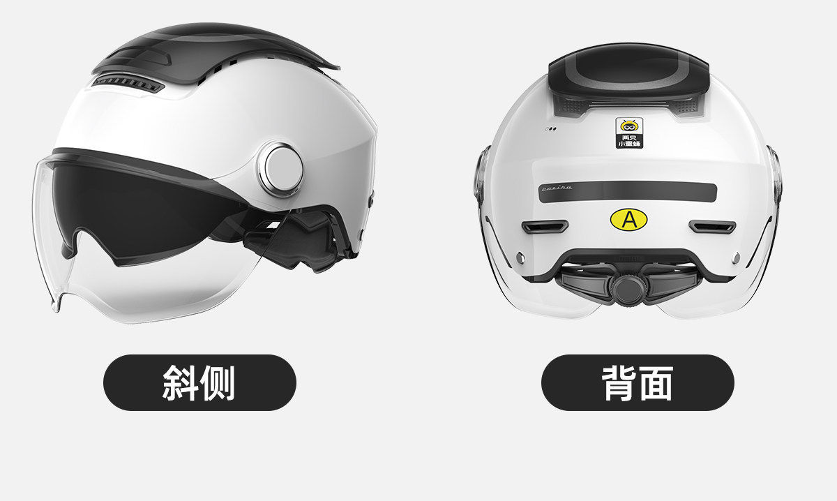 Two Little Bees】TK47 Generation One Skylight Ventilated 3C Electric Motorcycle Helmet for Men and Women, Summer Sun Protection Half Helmet