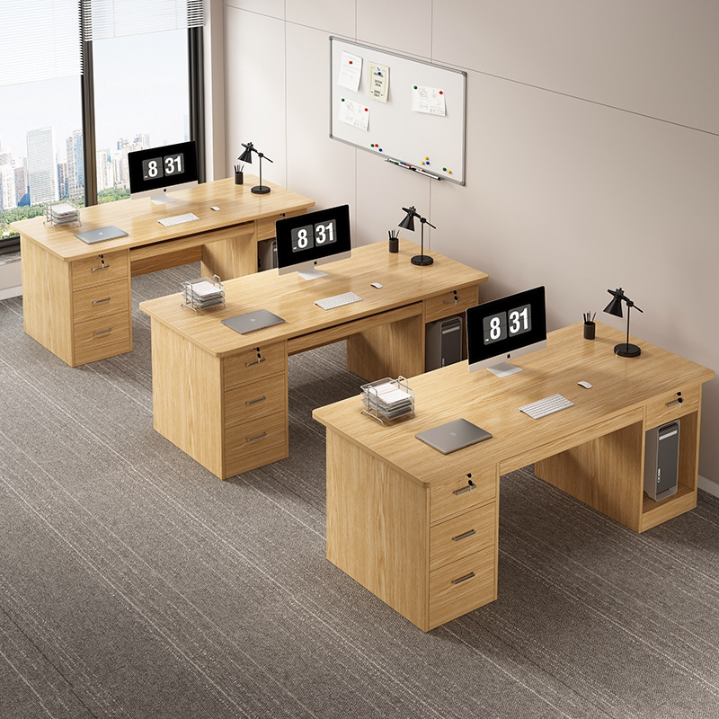 Office Desk Staff Station 2026 New Model Office Boss Desk Home Study Desk with Drawer Computer Desk Work Table