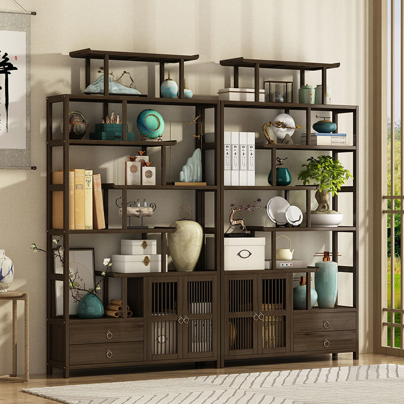 Shelf Shelf to ground multi-storey a living room Wall partition Office Display rack bookshelf multi-function Wine cabinet
