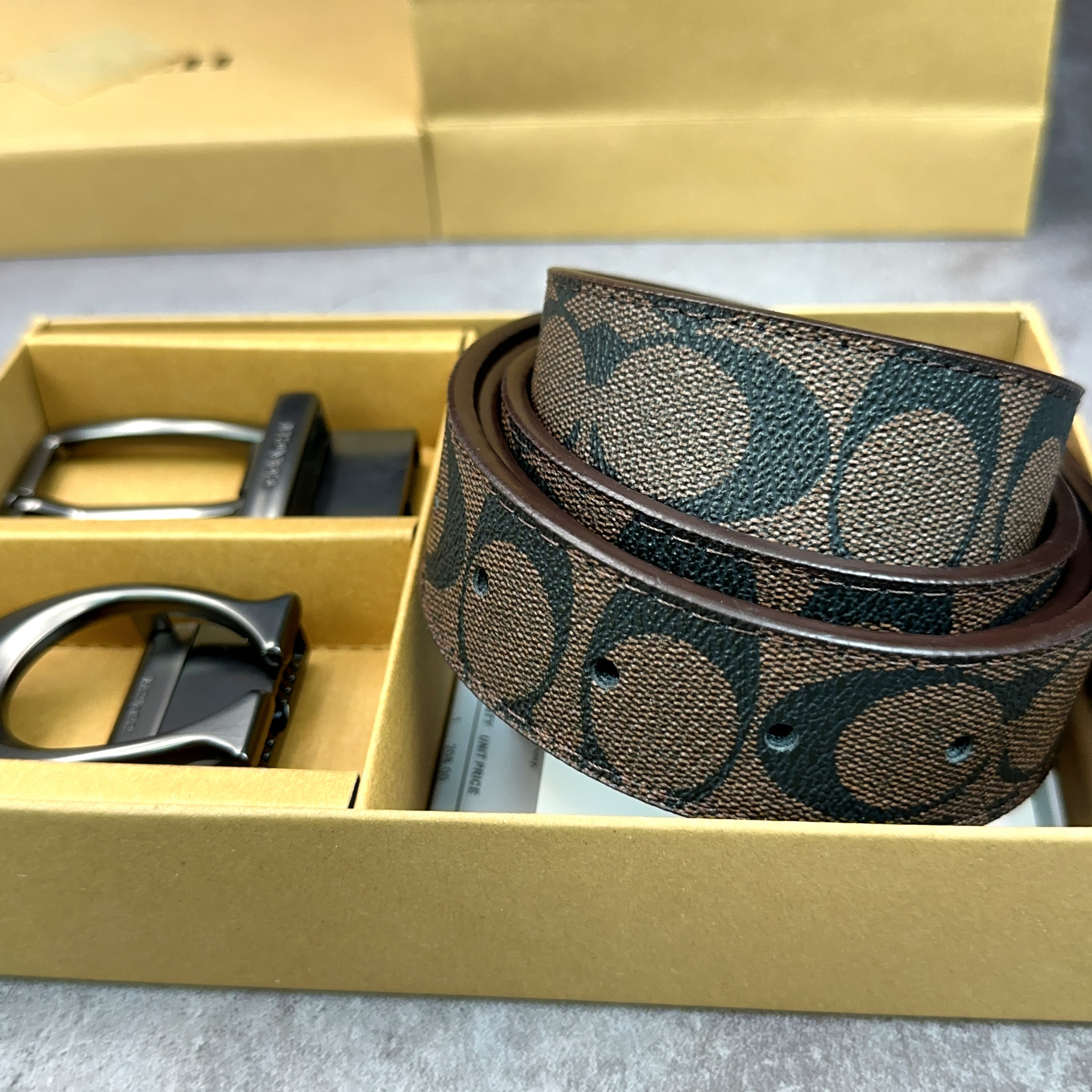 brown pin buckle C buckle