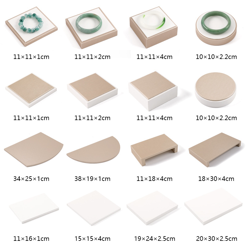 首饰展示架摆件展示台珠宝柜台垫底板白色底板珠宝首饰展示道具